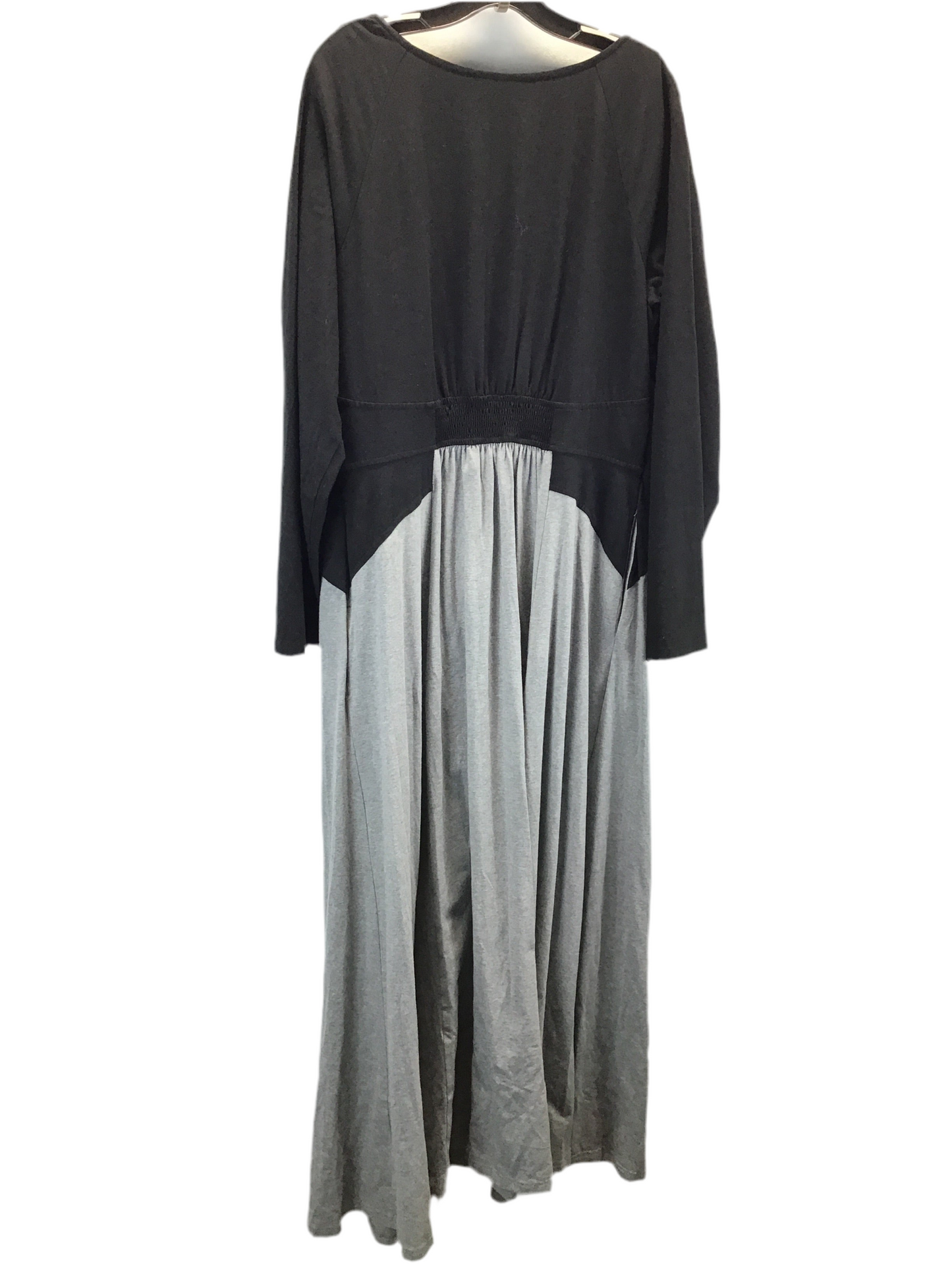 Dress Casual Maxi By Eshakti In Black & Grey, Size: 2x