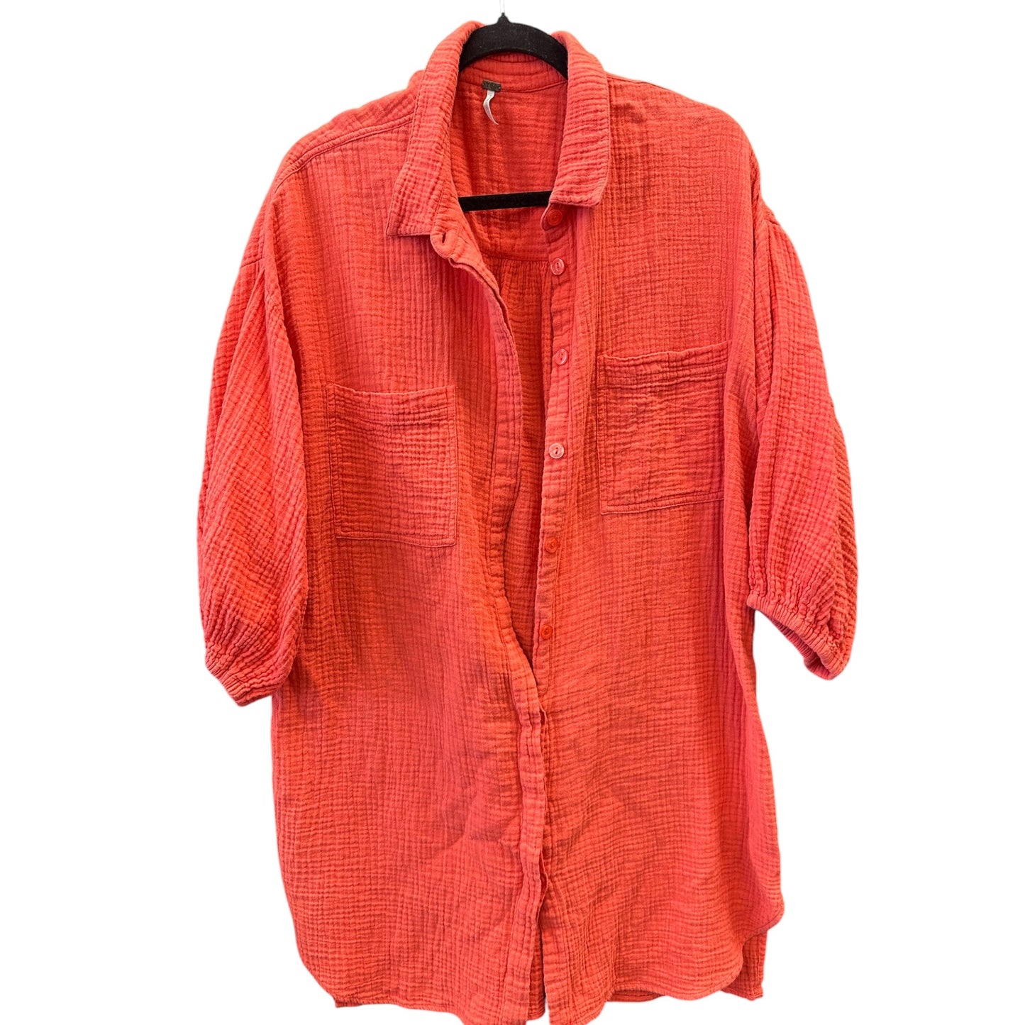 Dress Casual Short By Young Fabulous & Broke In Coral, Size:L