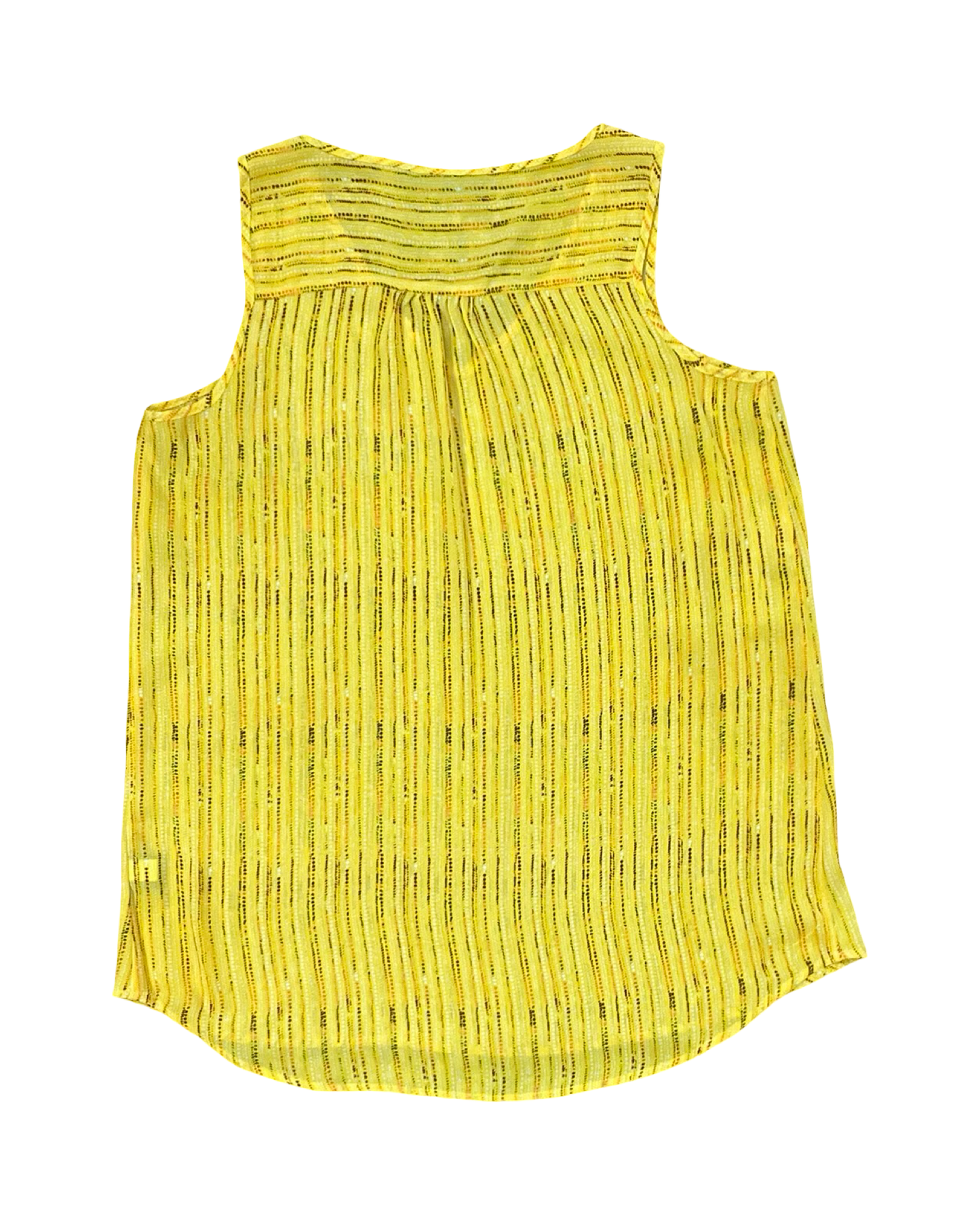 Top Sleeveless By Apt 9 In Yellow, Size:S