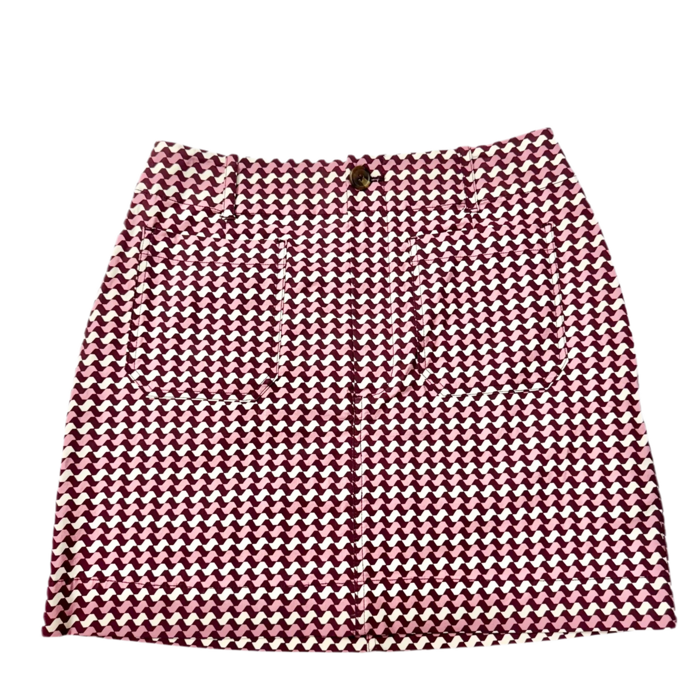 Skirt Mini & Short By Maeve In Purple & White, Size: L