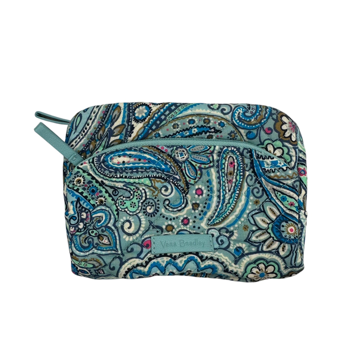 Makeup Bag By Vera Bradley In Blue, Size:Medium