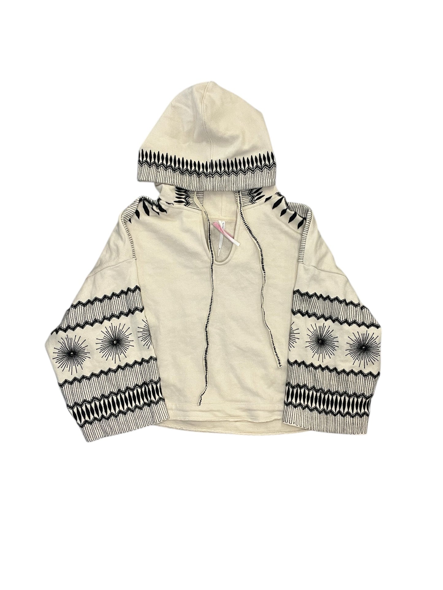 Sweatshirt Hoodie By Anthropologie In Beige, Size:Xs