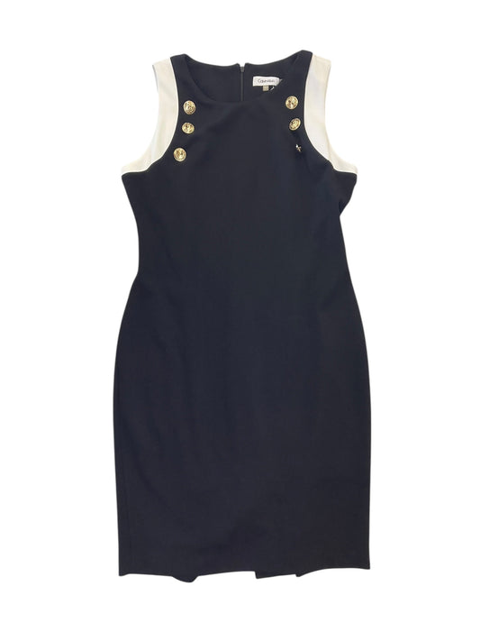 Dress Work By Calvin Klein In Black, Size:M