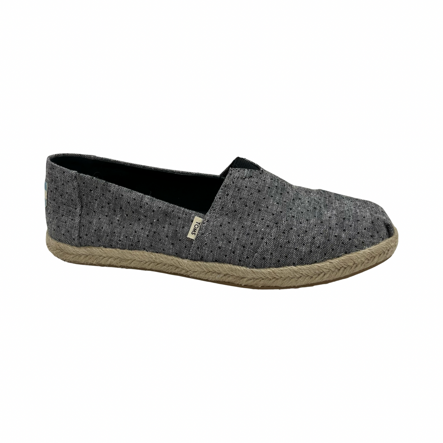 Shoes Flats By Toms In Grey, Size:8