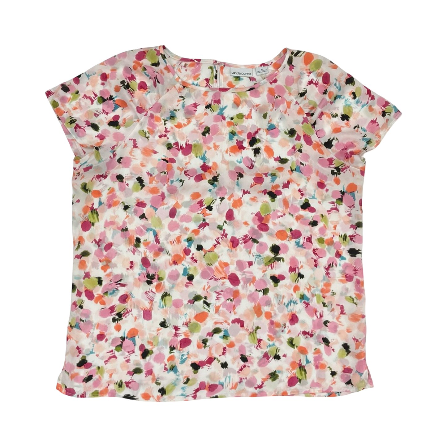 Blouse Ss By Liz Claiborne In Multi, Size:Xl