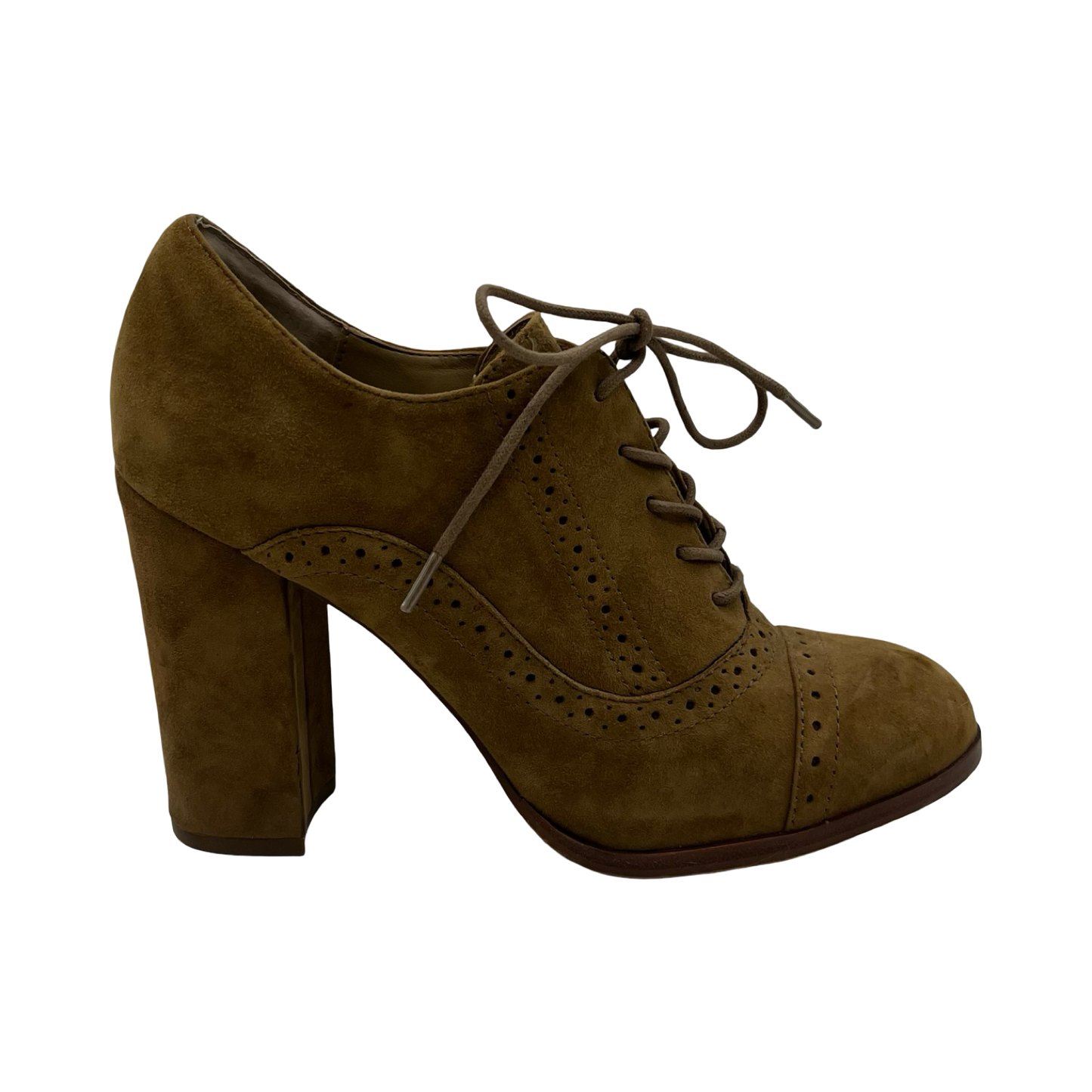 Shoes Heels Block By Isola In Tan, Size:7.5
