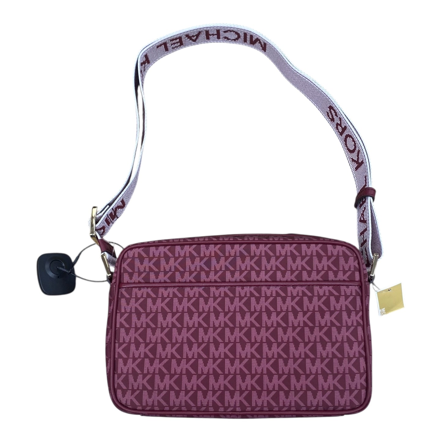 Handbag Designer By Michael Kors In Maroon, Size:Medium