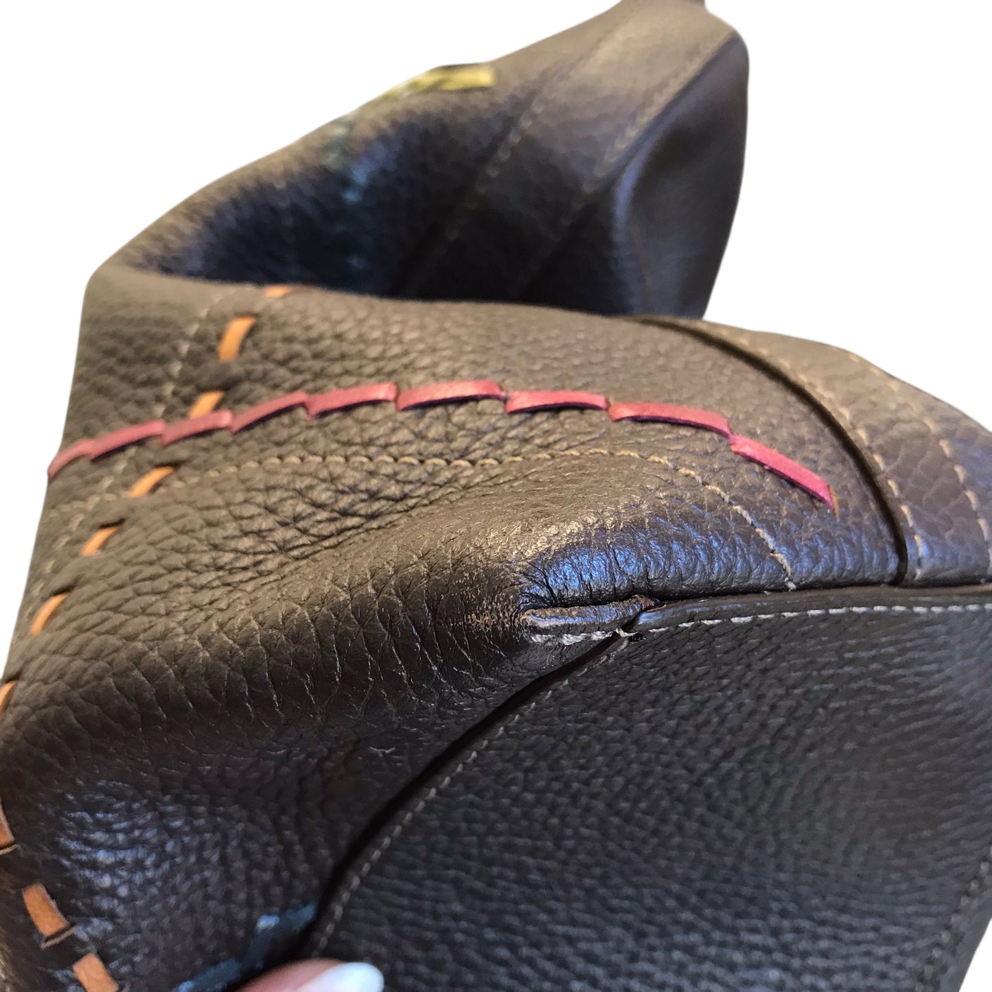 Handbag Leather By Brighton In Brown, Size:Medium