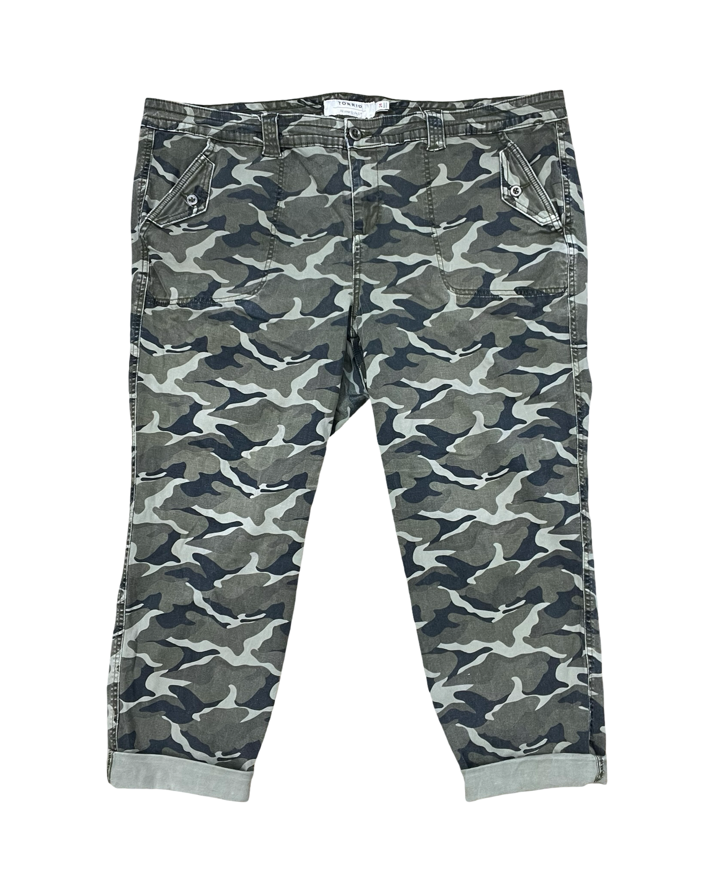 Pants Cropped By Torrid In Camouflage Print, Size:24