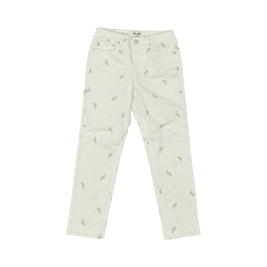 Jeans Straight By Seven 7 In Cream Denim, Size:4