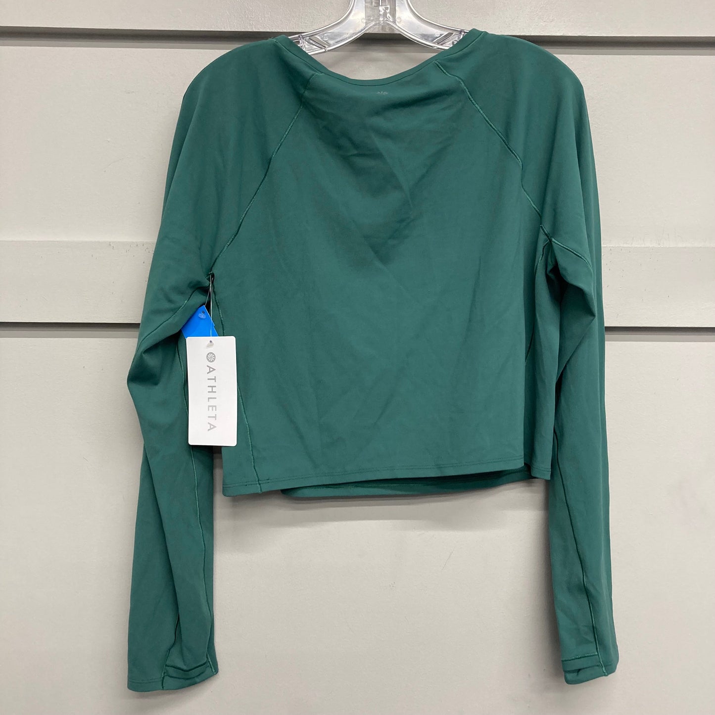Athletic Top Ls Crewneck By Athleta In Green, Size:Xl