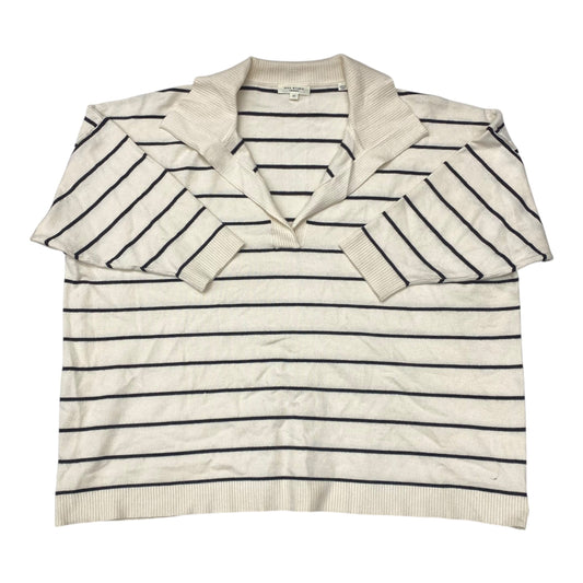 Sweater By Max Studio In Black & Cream, Size:1X