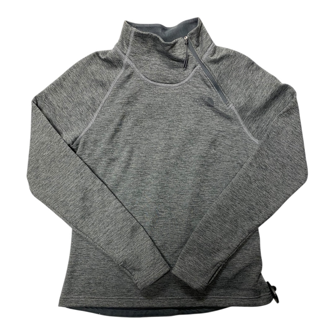 Athletic Top Ls Collar By The North Face In Grey, Size:S