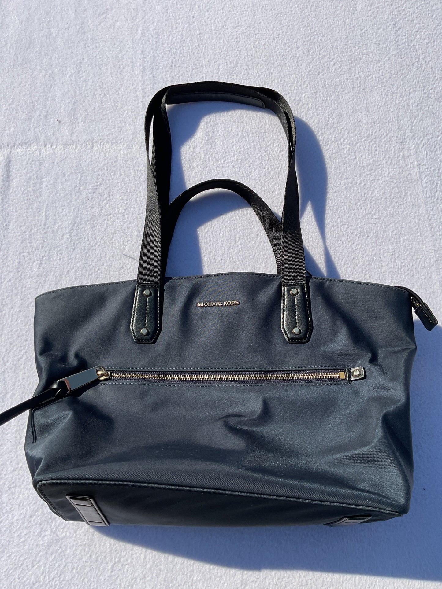 Tote Designer By Michael Kors In Blue, Size:Small