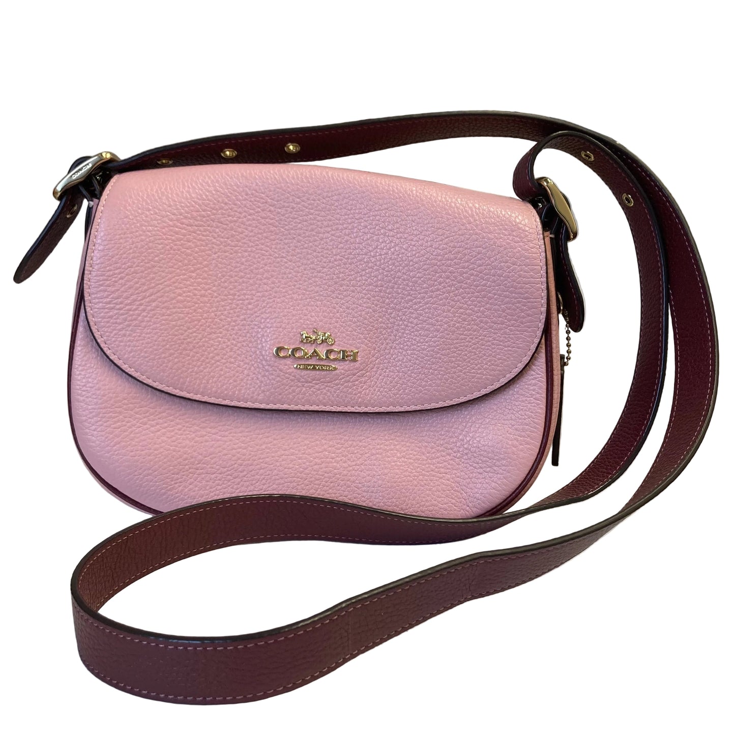 Crossbody Designer By Coach In Pink, Size:Medium