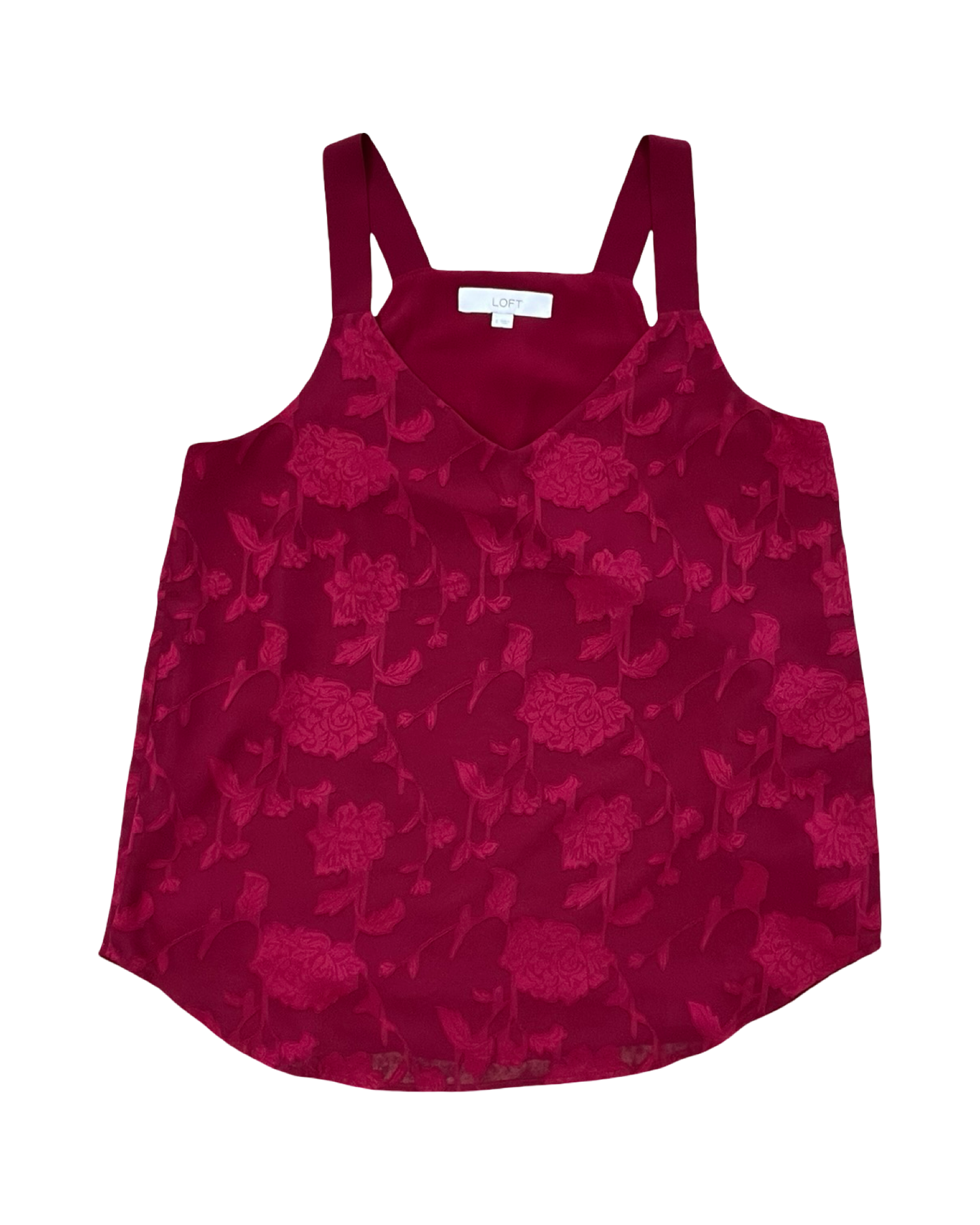Top Sleeveless By Loft In Red, Size:S
