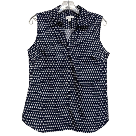 Top Sleeveless By Charter Club In Blue, Size:M