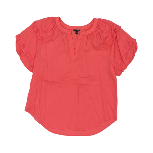 Blouse Ss By Ann Taylor In Coral, Size:S