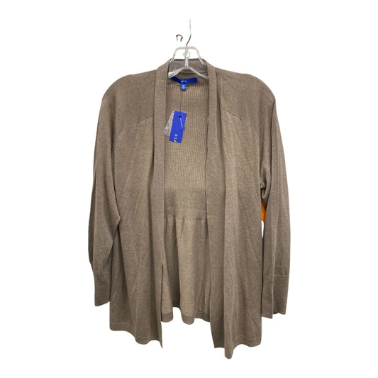 Cardigan By Apt 9 In Brown, Size:Xl