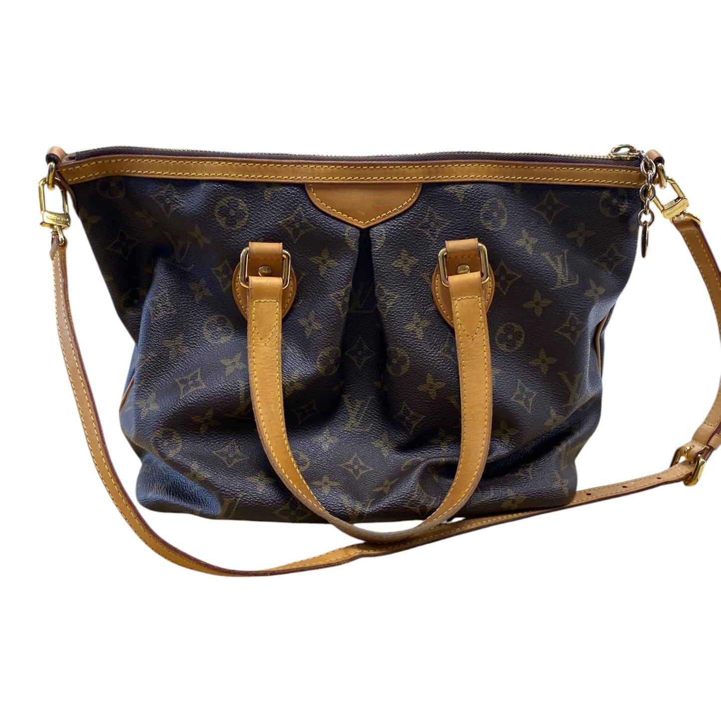 Handbag Luxury Designer By Louis Vuitton In Brown, Size:Medium