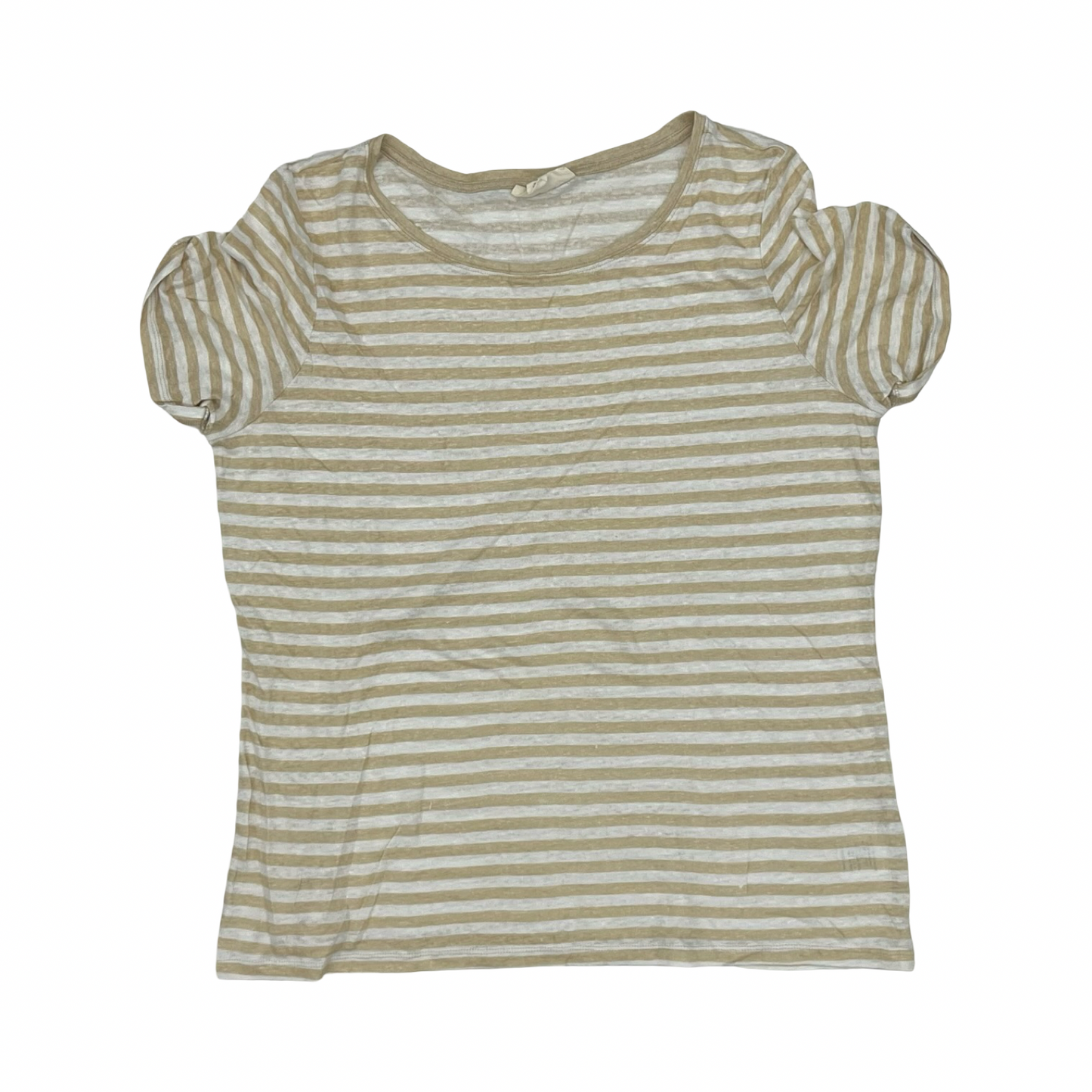 Top Ss By Charter Club In Tan & White, Size:Xl
