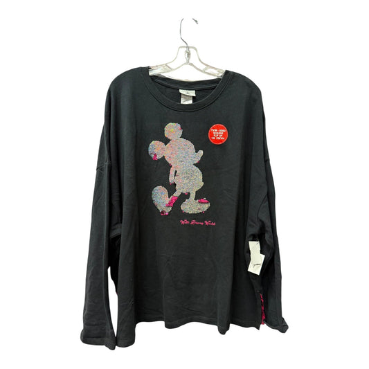 Top Ls By Disney Store In Black, Size:2X