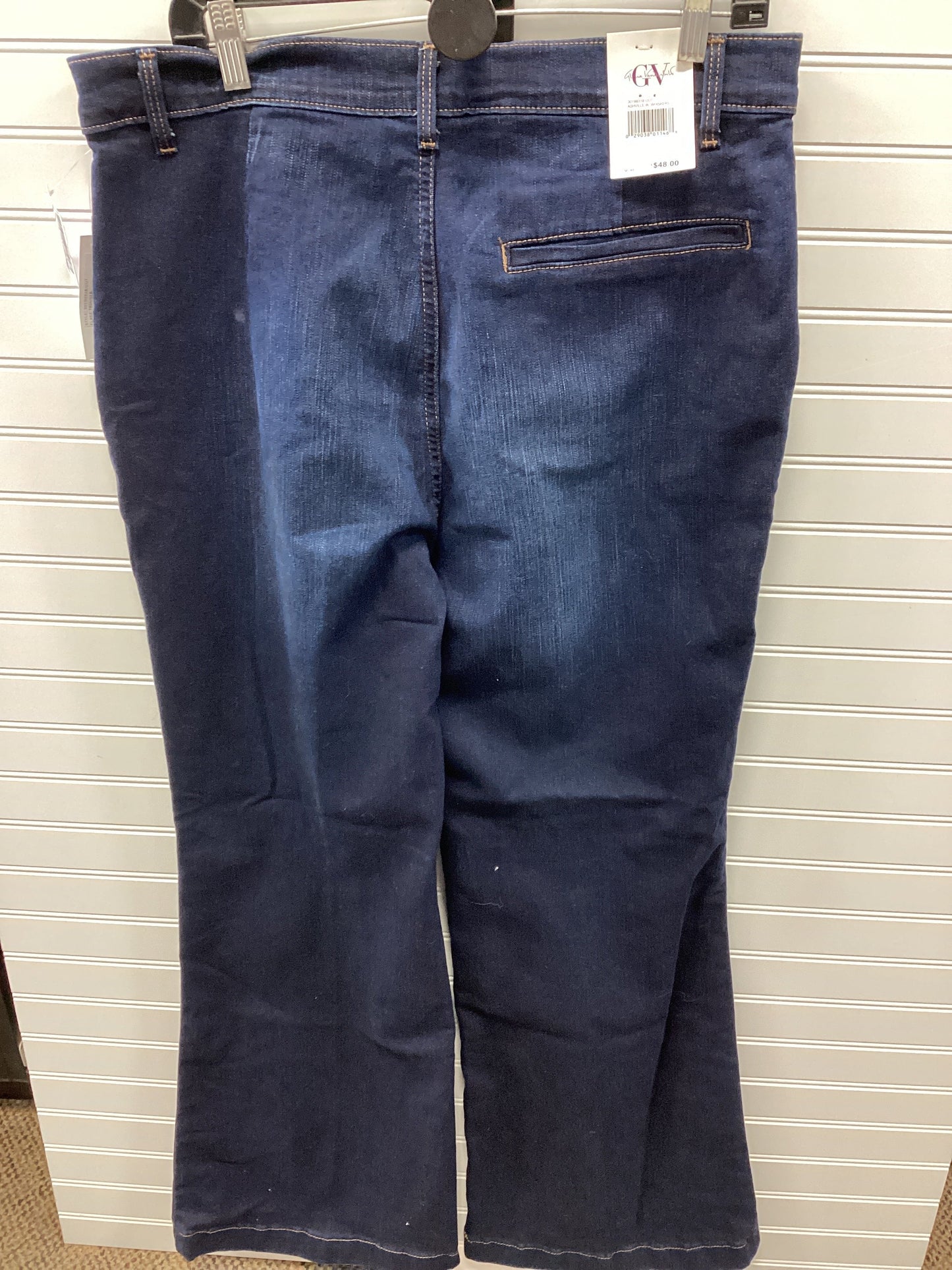 Jeans Wide Leg By Gloria Vanderbilt In Blue Denim, Size:16