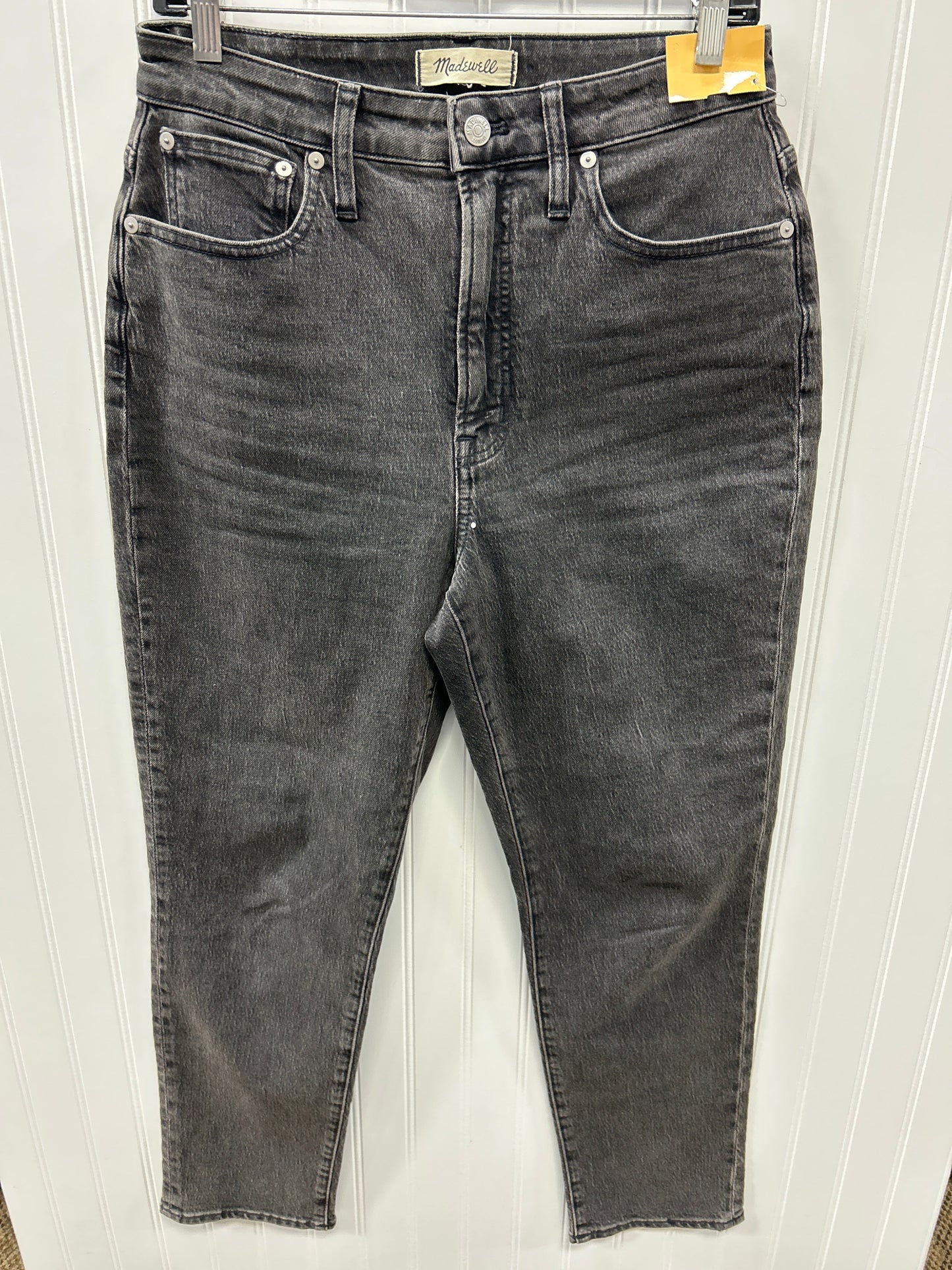 Jeans Boot Cut By Madewell In Black Denim, Size:6
