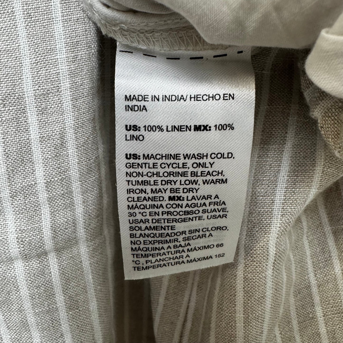 Pants Linen By Chicos In Striped Pattern, Size: 10