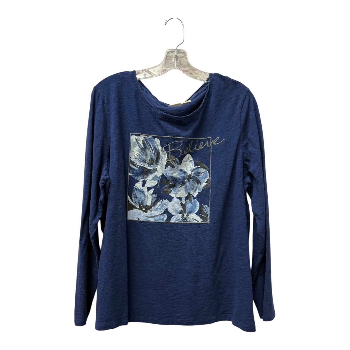Top Ls By Chicos In Blue, Size:Xl