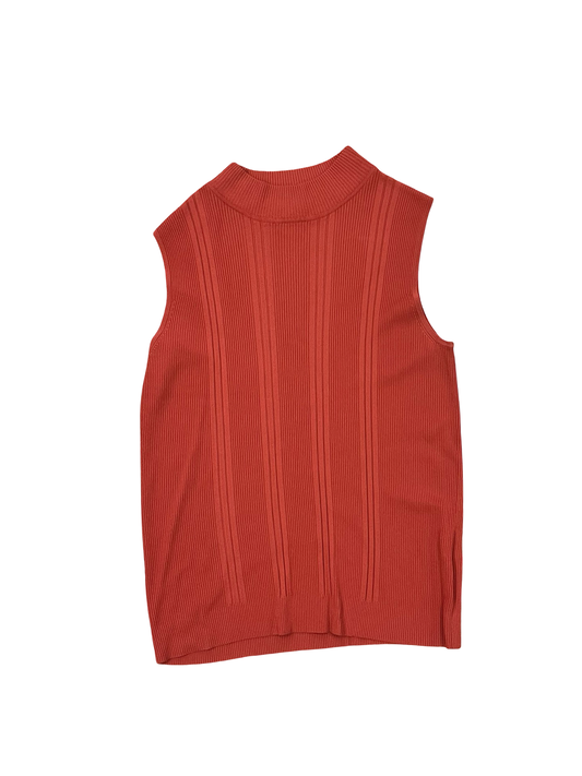 Top Sleeveless Basic By Dressbarn In Orange, Size:22