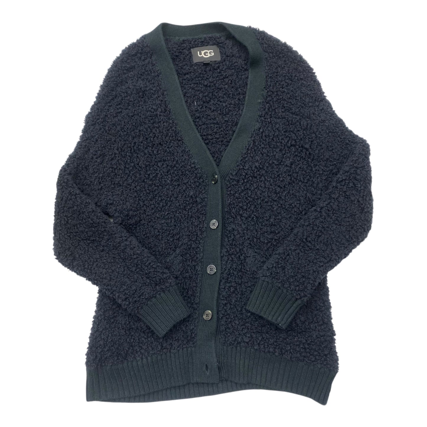 Sweater Cardigan Designer By Ugg In Black, Size:M