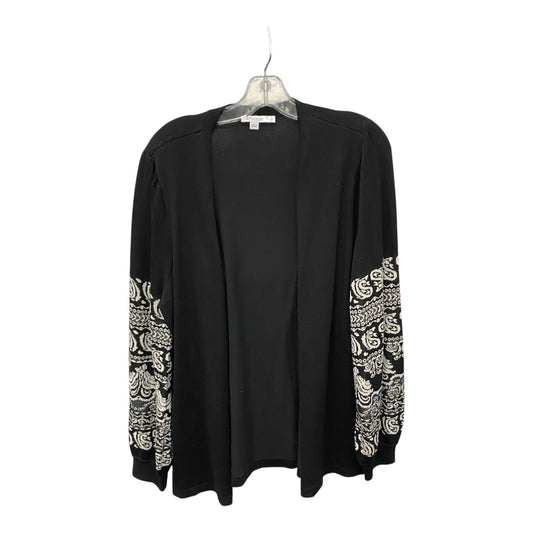 Sweater Cardigan By Chicos In Black, Size:L