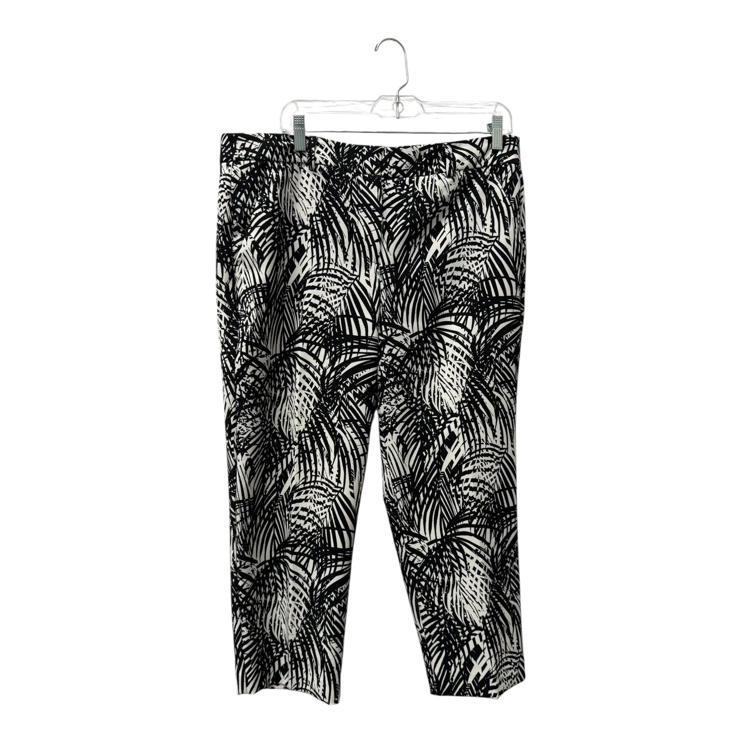 Pants Cropped By Apt 9 In Black & White, Size:14