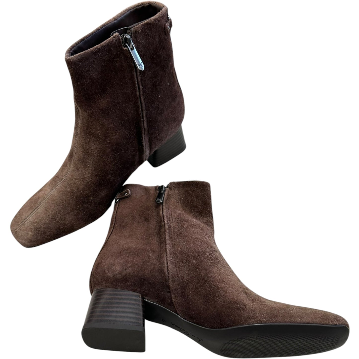 Boots Ankle Heels By Sam Edelman In Brown, Size:6