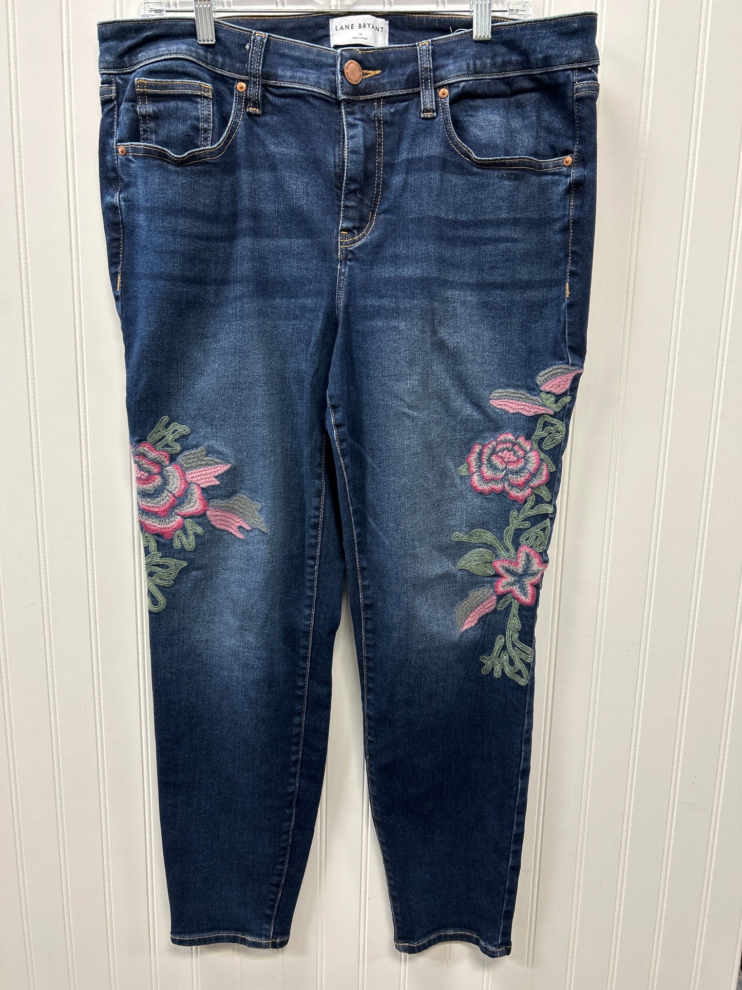 Jeans Straight By Old Navy In Blue Denim, Size:16