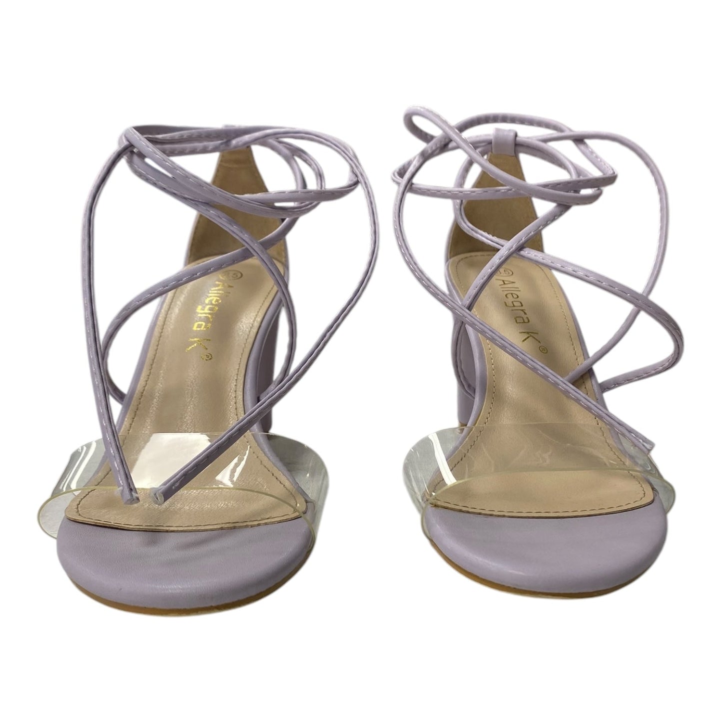 Shoes Heels Block By Allegra K In Purple, Size:8.5