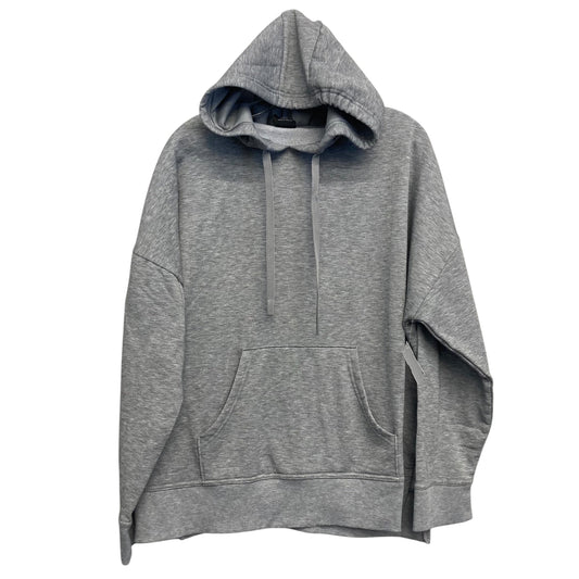Sweatshirt Hoodie By Athletic Works In Grey, Size:1X