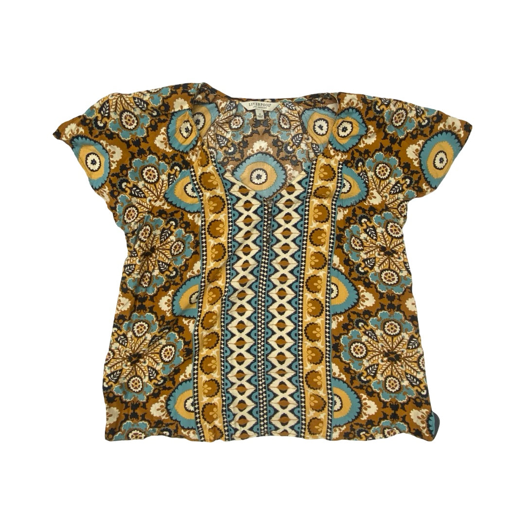 Top Sleeveless By Liverpool In Multi, Size:M