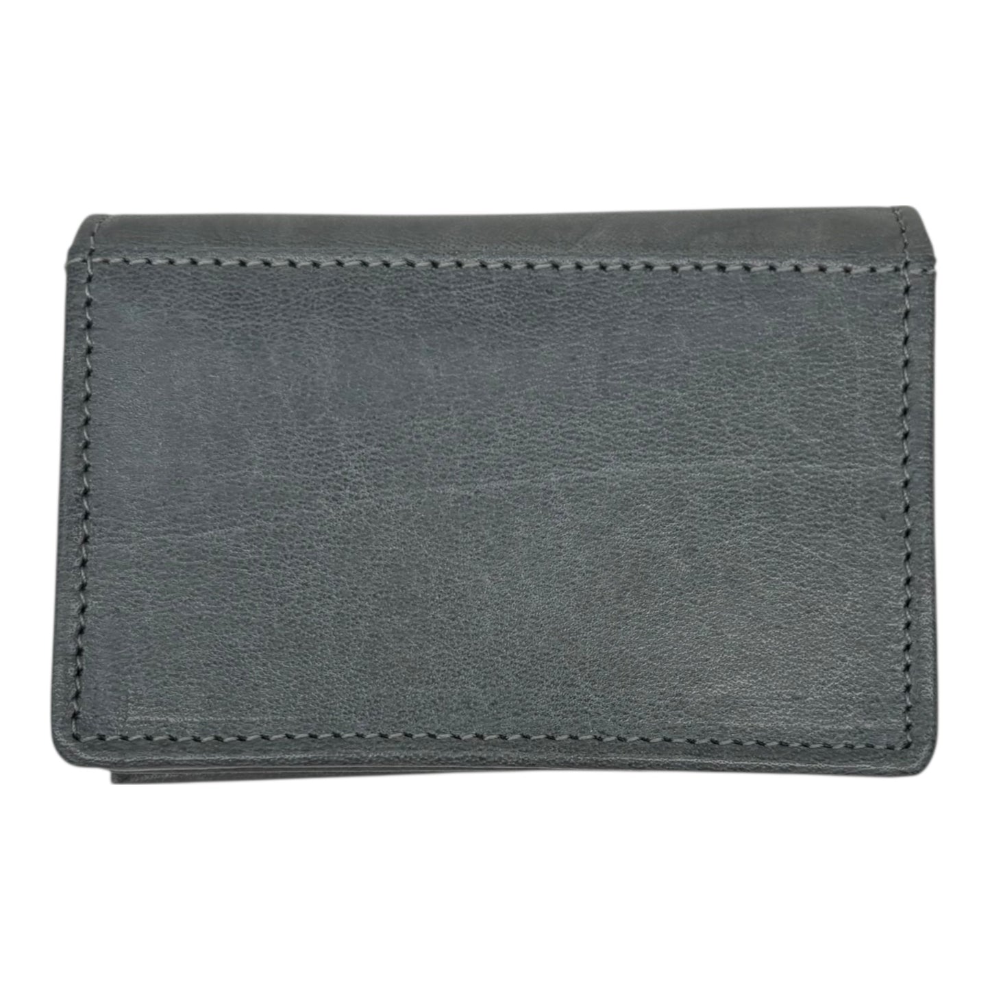 Wallet Leather By Margot In Grey, Size:Small