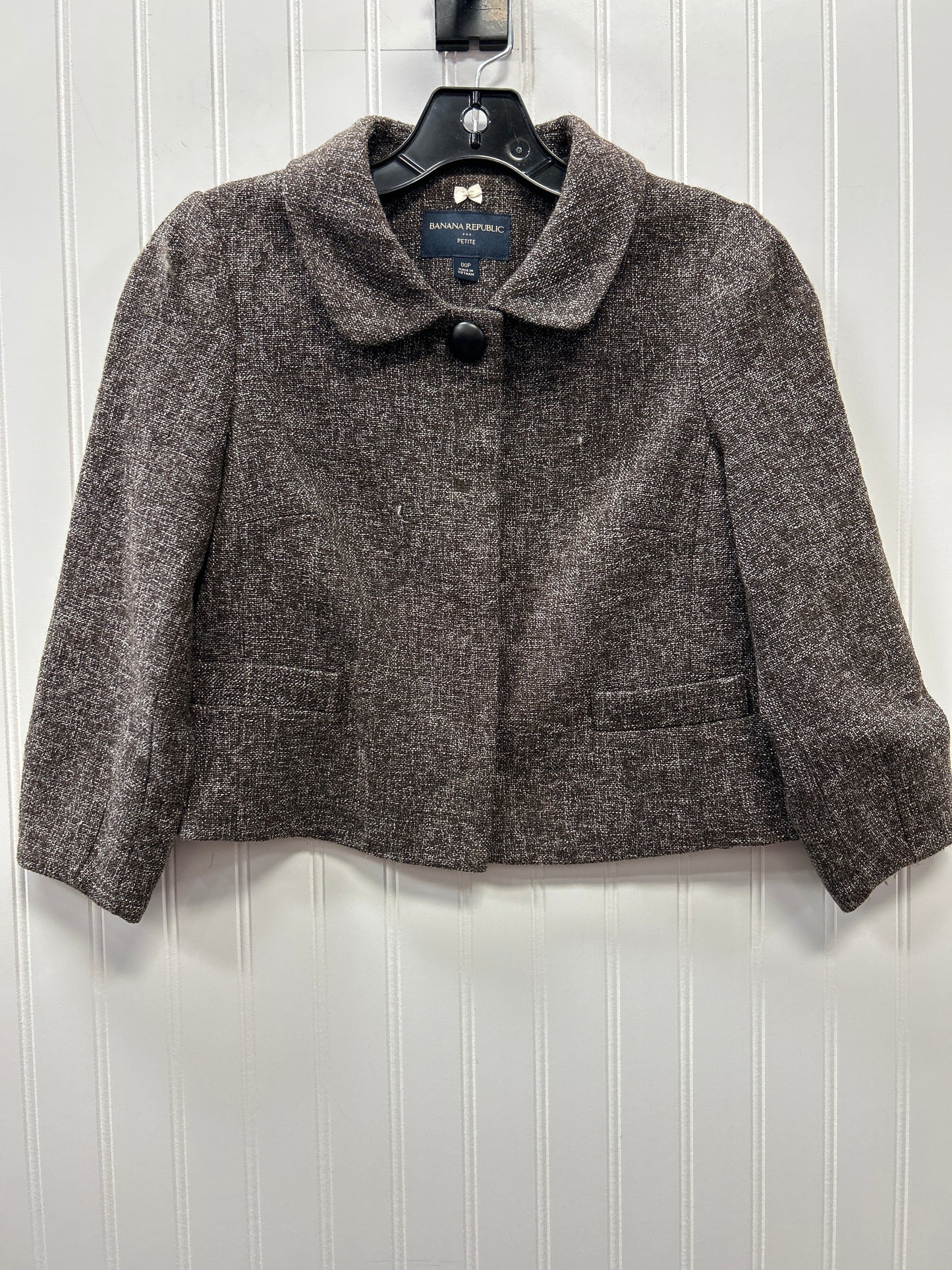 Blazer By Banana Republic In Brown, Size:0P