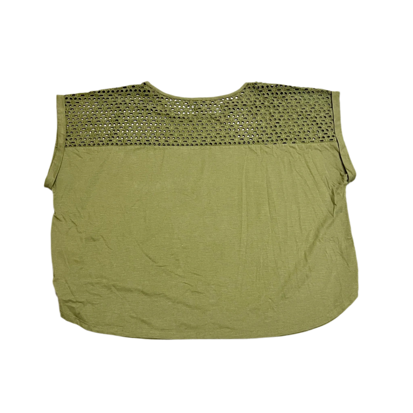 Top Short Sleeve By Lane Bryant In Green, Size: 4x