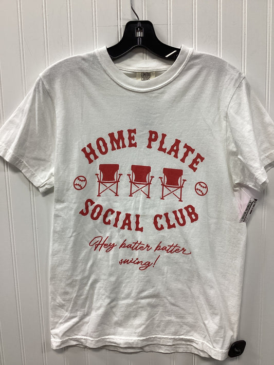 Top Ss By Comfort Colors In White, Size:S