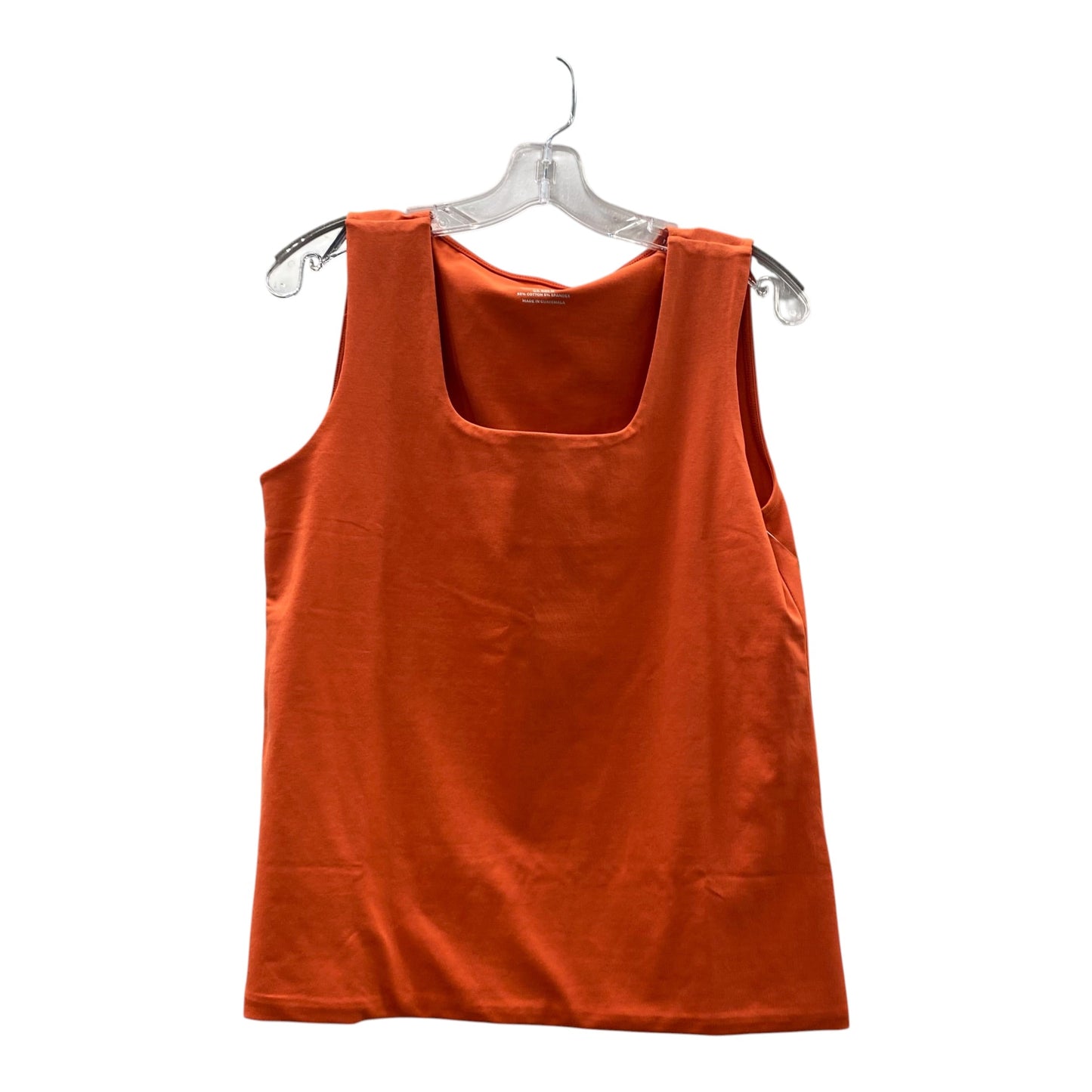 Top Sleeveless By Chicos In Orange, Size:M