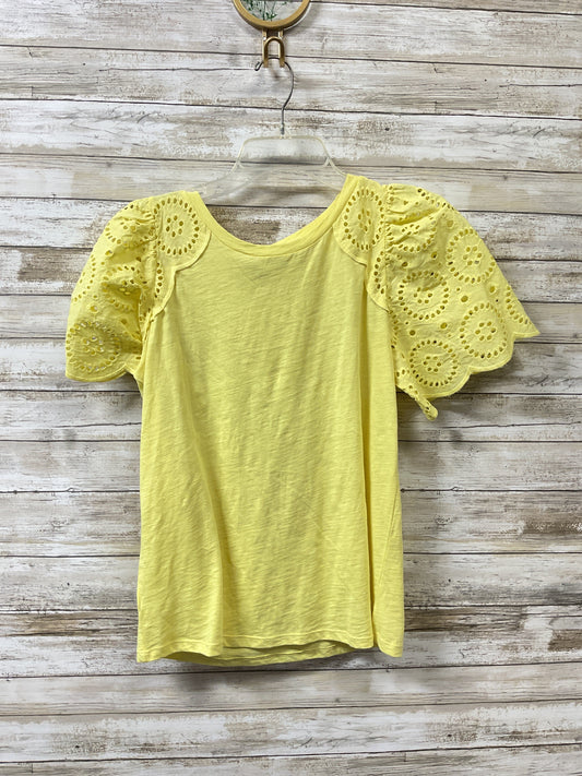 Top Ss By Loft In Yellow, Size:Xs