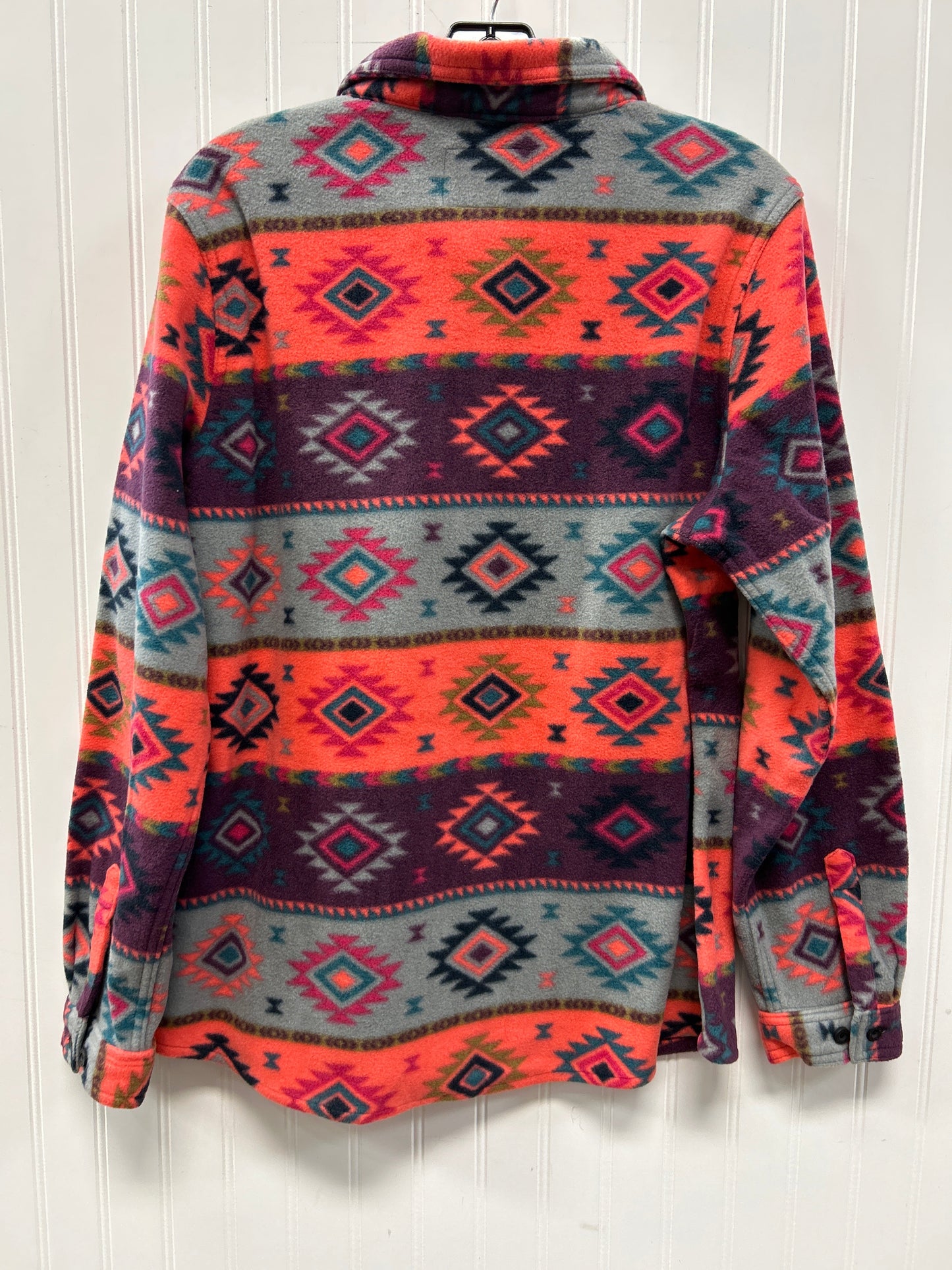 Jacket Fleece By Cmc In Pink & Purple, Size:Xl