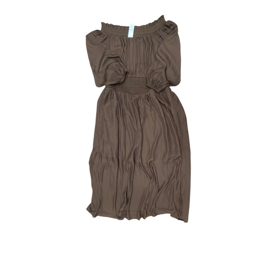Dress Casual Maxi By Loft In Brown, Size:M