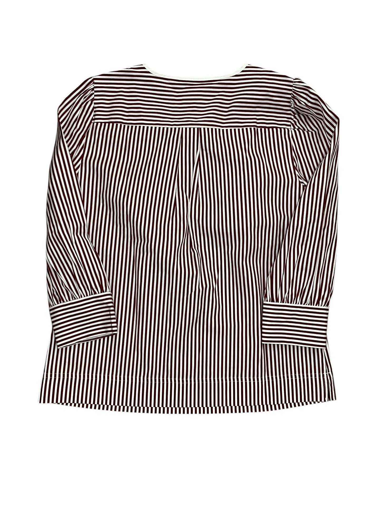 Blouse Ls By J. Crew In Striped Pattern, Size:S