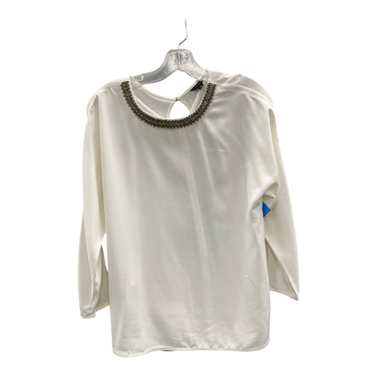 Top Ls By Ann Taylor In White, Size:S