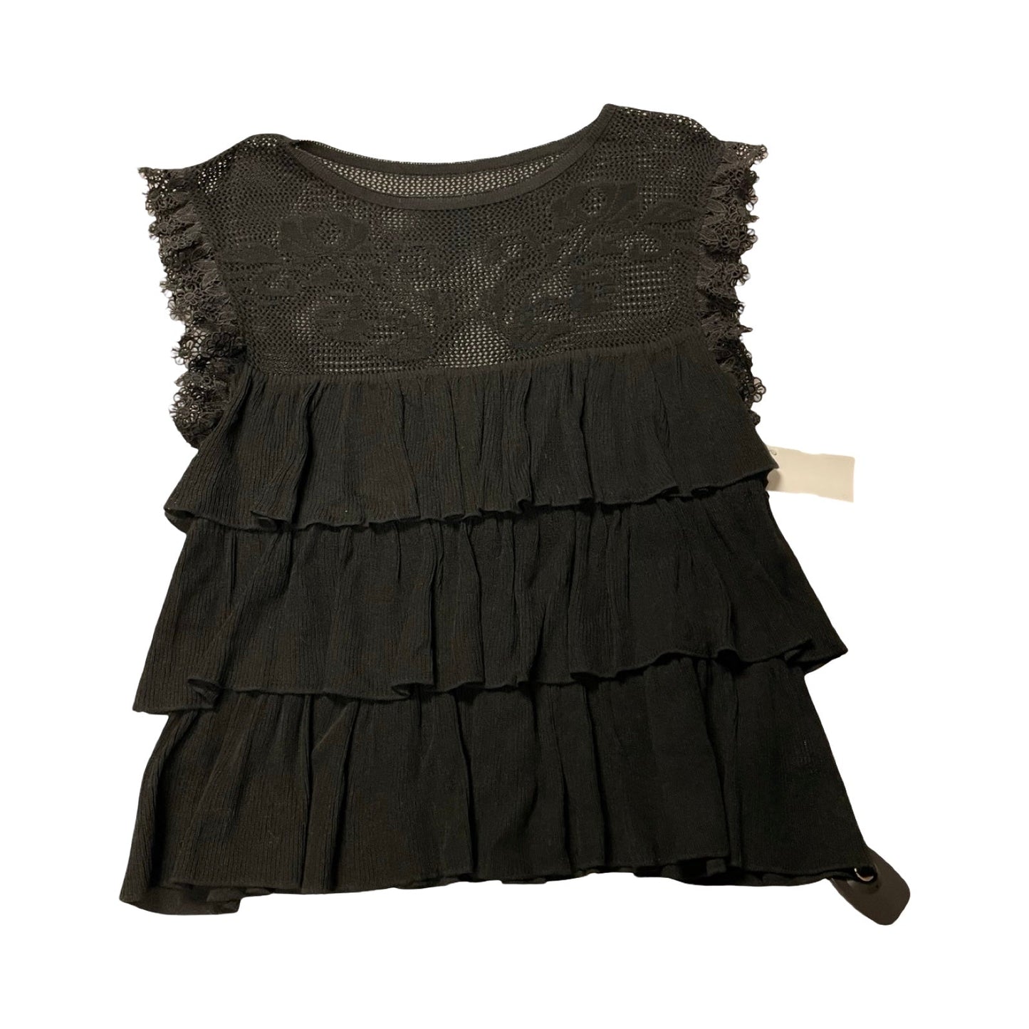 Top Sleeveless By Bluivy In Black, Size:S